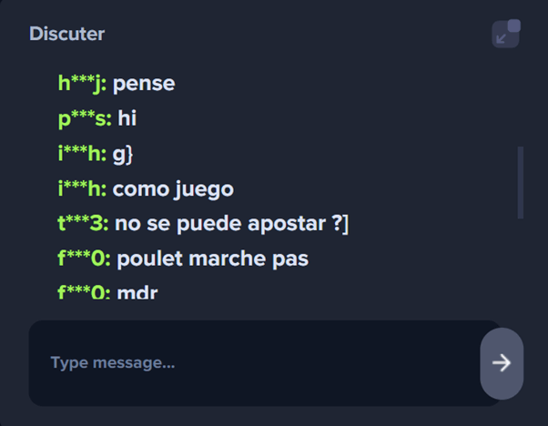 live chat jeu du poulet